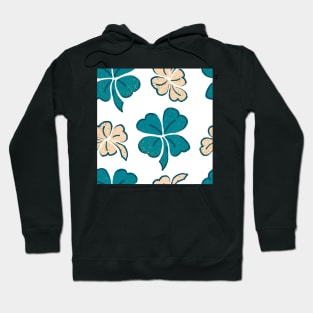 Green Lucky Clover Shamrock Pattern Hoodie